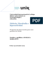 Programa de Intervención para Caso Práctico de TDAH