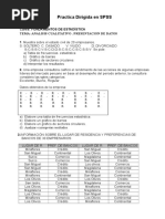 Modelo de Práctica Dirigida para SPSS