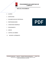 Procedimiento de Asentado de Ladrillo