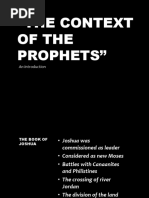 "The Context of The Prophets": An Introduction