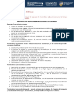 Proceso de Evacuacion - Simulacro de Sismo y Tsunami