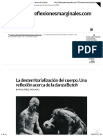 La Desterritorialización de Cuerpo. Una Reflexión Acerca de La Danza Butoh