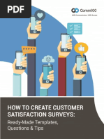 Comm100 Customer Satisfaction Surveys Ready Made Templates Questions and Tips