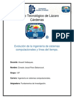 Evolución de La Ing. en Sistemas y Linea Del Tiempo