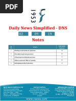 Daily News Simplified - DNS Notes: SL. NO. Topics The Hindu Page No