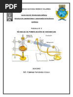 TÉCNICAS DE PURIFICACIÓN DE SUSTANCIAS Quimica