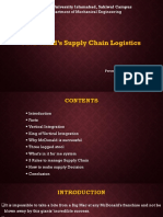 McDonald's Supply Chain Logistics