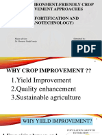 Novel Environment-Friendly Crop Improvement Approaches (Bio-Fortification and Nanotechnology)