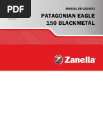 Zanella Blackmetal 150 User Manual PDF