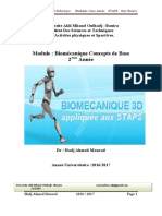 Cours Biomécanique Concepts de Base Hadj Ahmed Mourad