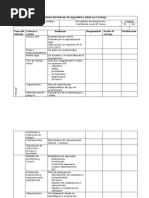 Planificación Del Sistema de Seguridad y Salud en El Trabajo