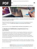 10 Consejos para Hacer Un Curriculum Vitae Perfecto - Plantilla de CV