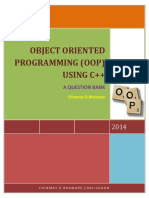 Object Oriented Programming (Oop) Using C++: A Question Bank