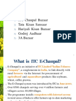 ITC Chaupal Bazaar Tata Kisan Sansaar Hariyali Kisan Bazaar Godrej Aadhaar 3A Bazaar