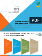 Presentasi Uppkh Banjarnegara: Oleh Kepala Dinsosnakertrans Kabupaten Banjarnegara