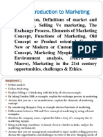 Unit 1: Introduction To Marketing