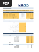 Cloud Business Model (MSP)