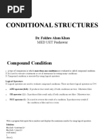 Conditional Structures: MED UET Peshawar