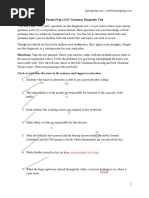 Reason Prep's SAT Grammar Diagnostic Test: Circle or Underline The Error in The Sentence and Suggest A Correction