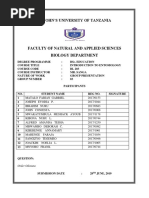 ST John'S University of Tanzania: Order Odonata