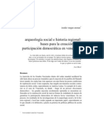 VARGAS, IRAIDA (2006) - Arqueología Social e Historia Regional, Bases para La Creación de La Participación Democrática en Venezuela