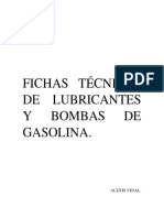 Fichas Técnicas de Lubricantes y Bombas de Gasolina de Ciertos Aceites