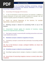 Quick Revision Points For CA Foundation Accounts