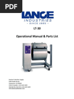 LT-30 Operational Manual & Parts List