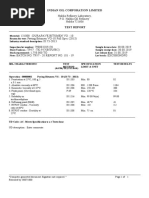 Test Certificate of Bitumen