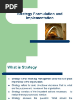 Strategy Formulation and Implementation