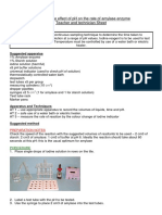 Investigate The Effect of PH On The Rate of Amylase Enzyme