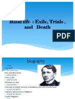 Rizal Life: Exile, Trials, and Death