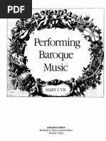 Performing Baroque Music