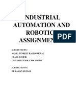 Industrial Automation and Robotics Assignment-1