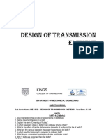 Design of Transmission Element