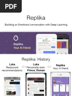 Replika: Building An Emotional Conversation With Deep Learning