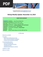 Bishop Weekly Update: November 14, 2019: Mark Your Calendar!