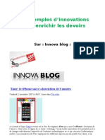 Des Exemples D'innovation