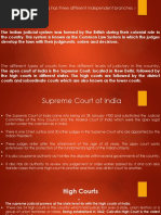 The Government of India Has Three Different Independent Branches: - Executive Legislative Judiciary