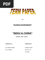 "India Vs China": "Business Environment"