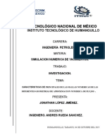 Caracteristicas Principales de Las Mallas Numericas de Las Diferentes Geometrias de Aproximacion Numerica de Flujos Jonathan .