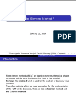 Finite-Elements Method: January 29, 2014