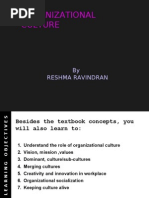 Organizational Culture: by Reshma Ravindran