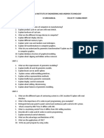 Andhra Loyola Institute of Engineering and Andhra Technology Subject-Cad/Cam Iv-Mechanical Faculty-T.Subba Reddy