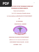 Efficacy of PNF Techniques Verses NDT Techniques