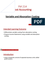 Variable and Absoption Costing PDF