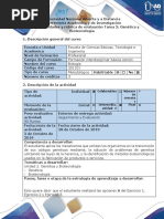 Guía de Actividad y Rubrica de Evaluación - Tarea 2 - Genetica y Biotecnologia