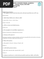 Class 9th MCQ