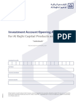 Investment Account Opening Agreement: For Al Rajhi Capital Products and Services