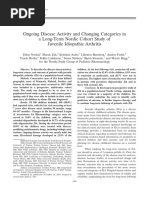 Ongoing Disease Activity and Changing Categories in A Long-Term Nordic Cohort Study of Juvenile Idiopathic Arthritis